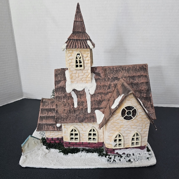🎁 Silvestri Hearthstone Village "Hearthston Chapel" Holiday Christmas Vintage - Picture 10 of 15